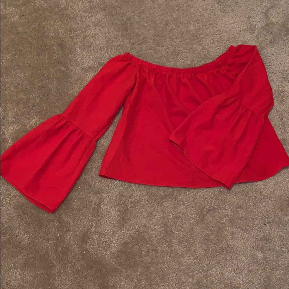 Off The Shoulder Bell Sleeve Top (S)